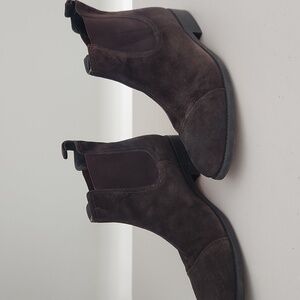 Men's Brown Suede Chelsea Boots by Clarks